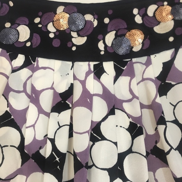 Anthropologie Floreat Silk Ocean Mist Skirt Sz. 4 BNWT - Picture 9 of 15